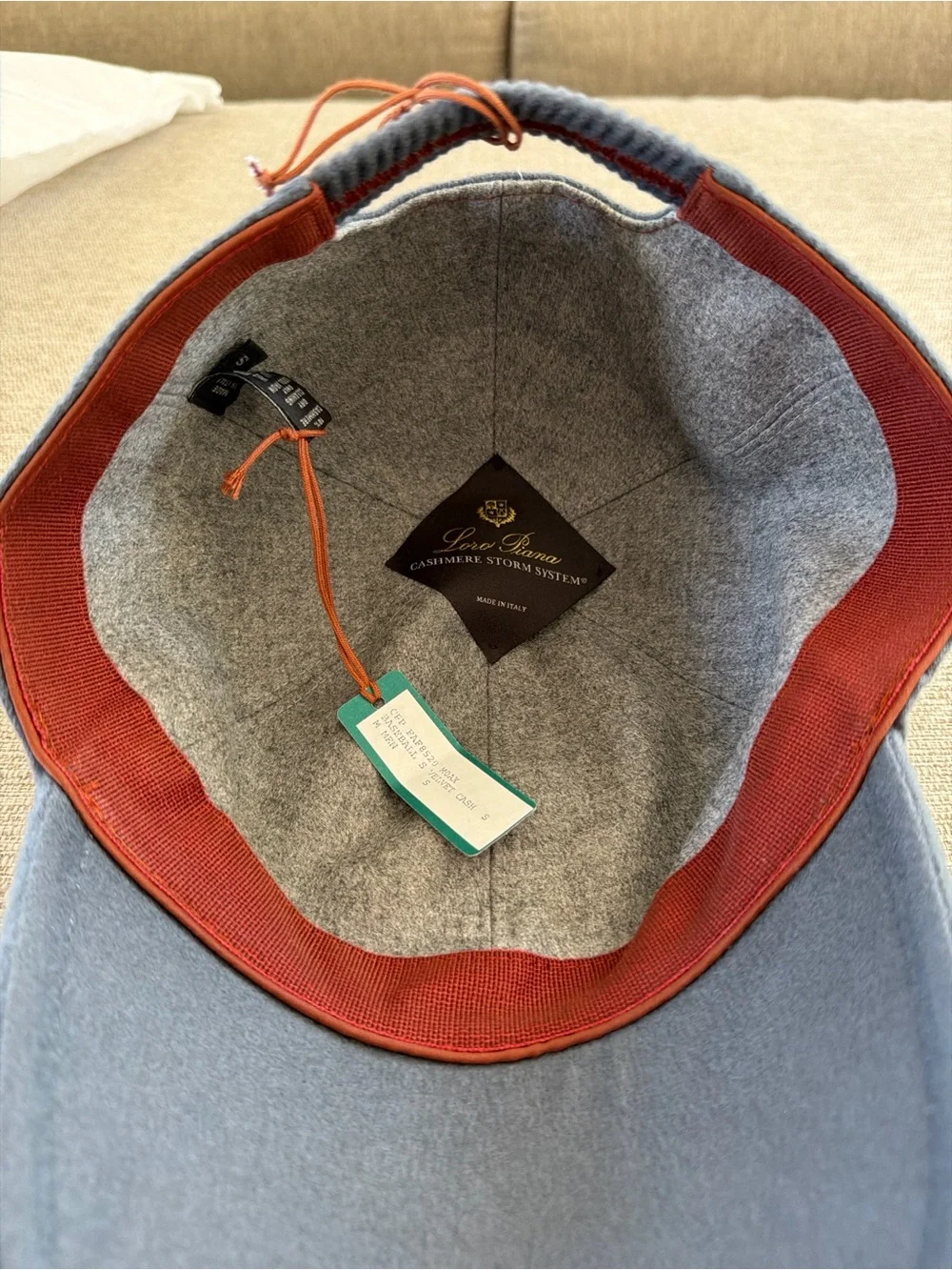 New Loro Piana Baseball Cap Cashmere Paris Exclusive Small $650 MSRP